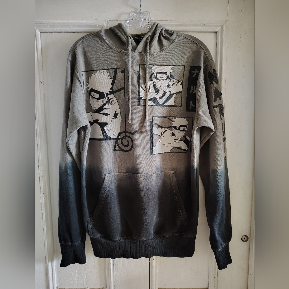 NARUTO Shippuden Collection Hoodie Mens Size Small Vintage 2002Anime Sweatshirt